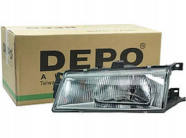 Фара передня Hyundai Pony/Excel 1992-1994 передн. лів. (мех) (без ламп) (H4/W5W) DEPO