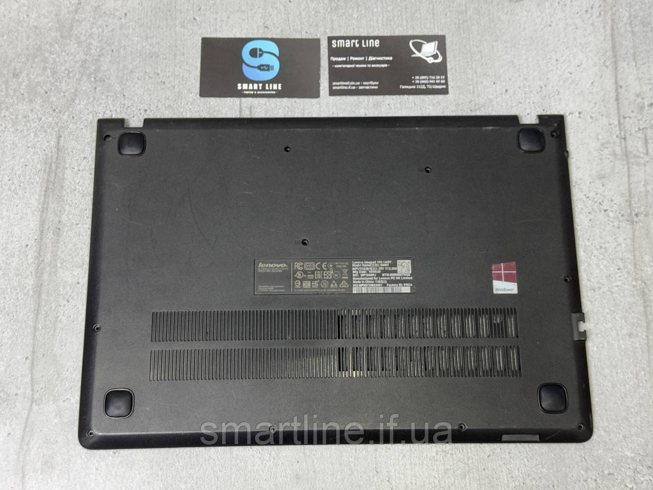 Нижня частина корпусу піддон корито для ноутбука Lenovo 100-14iby | ap1eq000100, фото 1