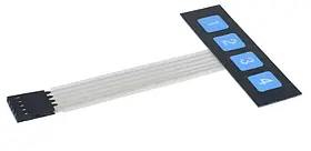 Клавіатура Мембранна, 4 кнопки (4х1)