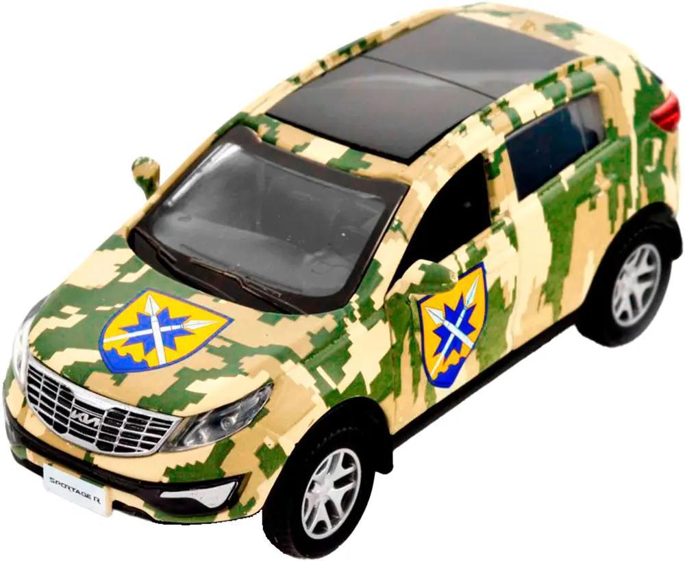 Машинка TechnoDrive серії Шеврони Героїв KIA SPORTAGE R "56 ОМПБр" {1403-piho}, фото 1