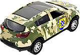 Машинка TechnoDrive серії Шеврони Героїв KIA SPORTAGE R "56 ОМПБр" {1403-piho}, фото 5