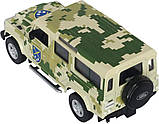 Машинка TechnoDrive серії Шеврони Героїв LAND ROVER DEFENDER "ОК "СХІД" {1403-piho}, фото 3