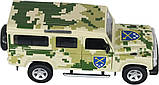Машинка TechnoDrive серії Шеврони Героїв LAND ROVER DEFENDER "ОК "СХІД" {1403-piho}, фото 6