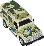 Машинка TechnoDrive серії Шеврони Героїв LAND ROVER DEFENDER "ОК "СХІД" {1403-piho}, фото 7