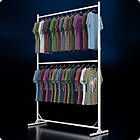 Стійка регульована розбірна "TAIPEI" 1500х2250х500мм. Рейл торговий для одягу, кронштейнів для бутіка., фото 4