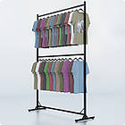 Стійка регульована розбірна "TAIPEI" 1500х2250х500мм. Рейл торговий для одягу, кронштейнів для бутіка., фото 4