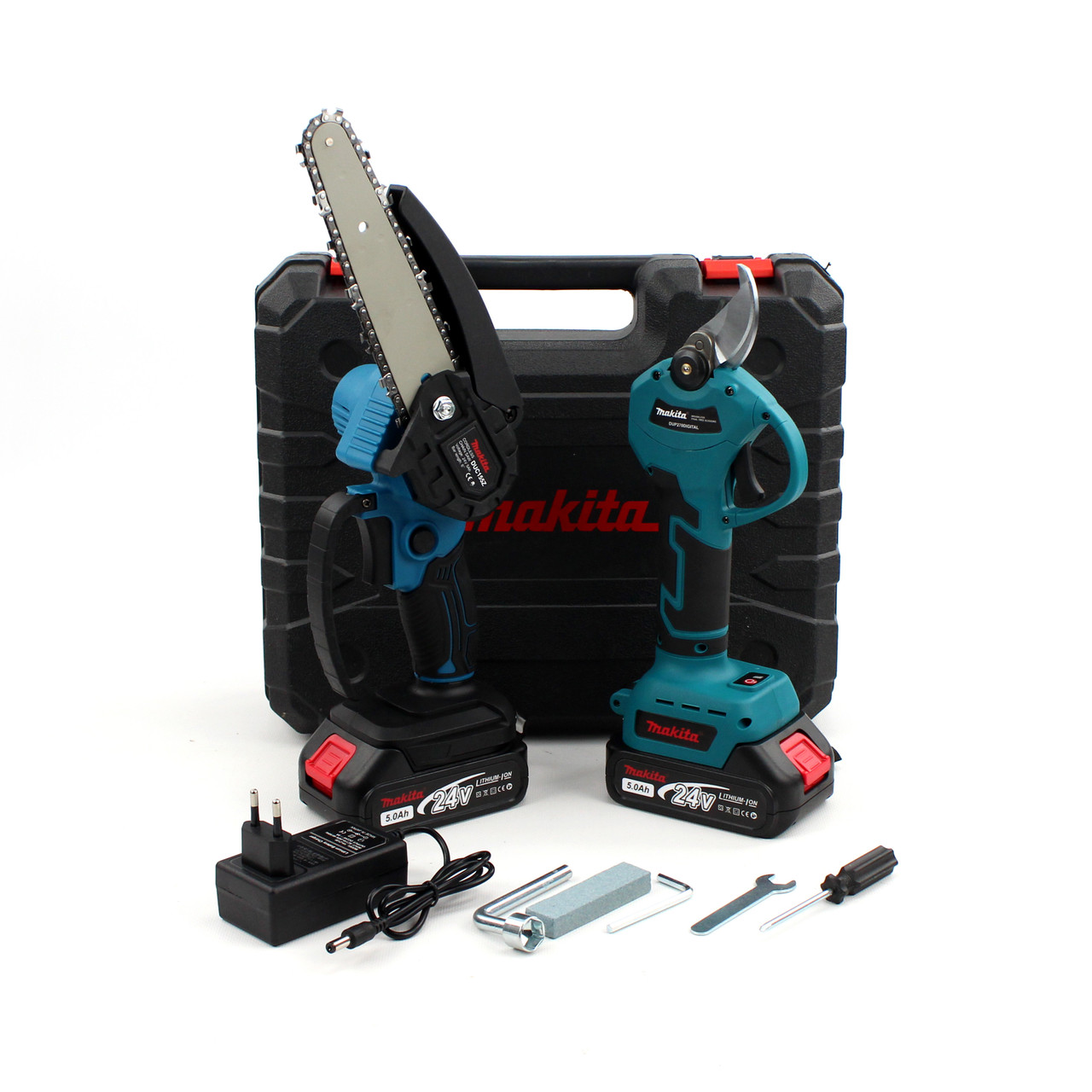 Набір 2в1 АКБ Makita 24V (Пила DUC155Z + Секатор DUP270 Digital) Набір 2в1 Макіта