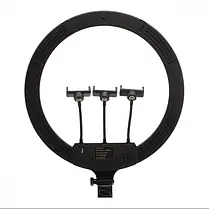 Кільцева LED лампа Ring Fill Light LJJ-45 діаметром 45 см та трьома тримачами для телефону, фото 3