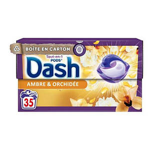 Капсули для прання Dash 5в1 Ambre&Orchidee, Амбра та Орхідея 35 шт.