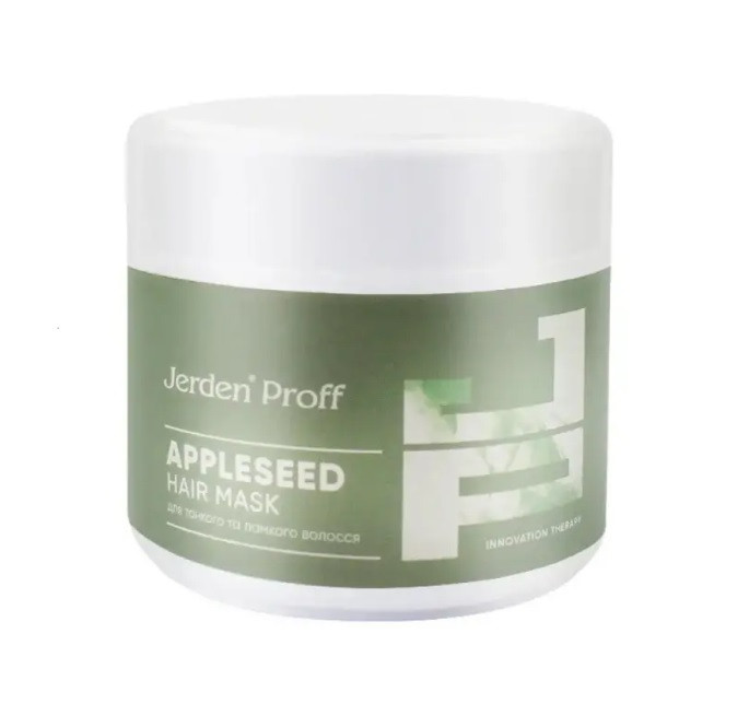 Маска для волосся зміцнююча з олією насіння яблука та пантенолом Appleseed Jerden Proff 300 мл, фото 1
