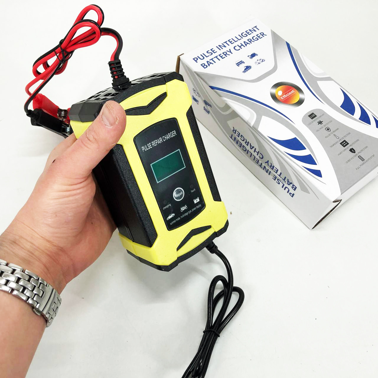 Пускозарядний пристрій для машини Smart Charger 12 V 6 A, Пристрій для AE-698 запуску автомобіля, фото 1