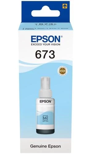 Контейнер із чорнилом Epson 673 Light Cyan T6735