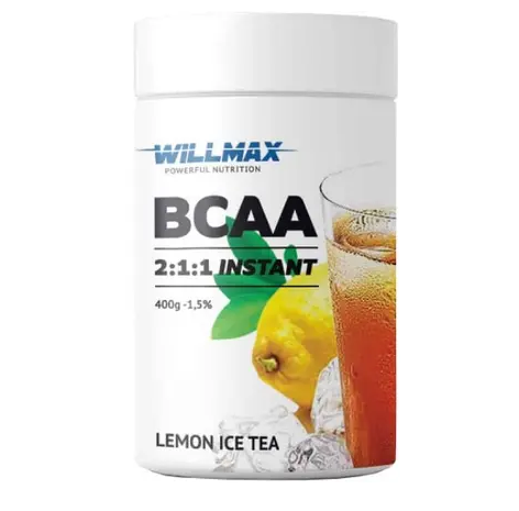 Амінокислота BCAA 2:1:1 Instant Willmax 400 г Лимонний чай, фото 1