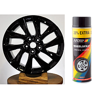 Фарба аерозольна для дисків чорна глянцева Motip 500 мл