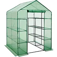 Теплиця 143 x 143 x 195 см з 16 зручними полицями Antonius
