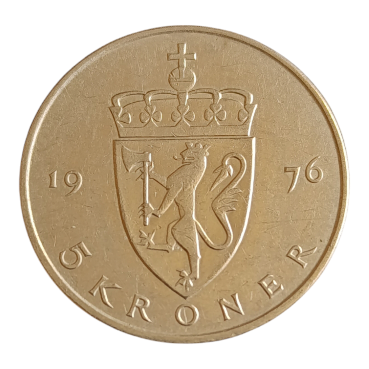 Норвегія 5 крон, 1976, фото 1