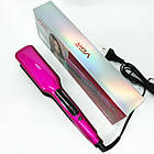 Широка праска для випрямлення волосся VGR V-506 потужністю 55 Вт з LED дисплеєм 130-210 FP-467 градусів рожевий, фото 8