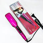 Широка праска для випрямлення волосся VGR V-506 потужністю 55 Вт з LED дисплеєм 130-210 FP-467 градусів рожевий, фото 9