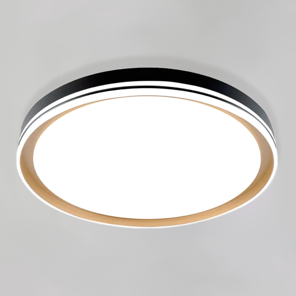 Світлодіодний LED світильник GABO 90W R Esllse люстра 2900К-6500К 510×85мм ON/OFF BLACK/GOLD чорний золото