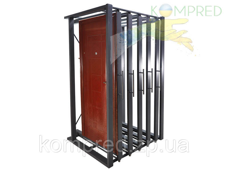 Експозитор для продажу 9 дверей (7+2) сірий Kompred OL830/2, фото 1