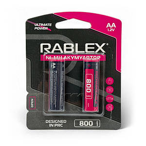 Акумулятори AA (HR6) Rablex 800mAh (1.2v) 2шт.