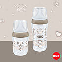 NUK PERFECT MATCH Пляшечка пластикова з індикатором температури 150 мл із соскою із силікону з отвором S - серце, фото 7