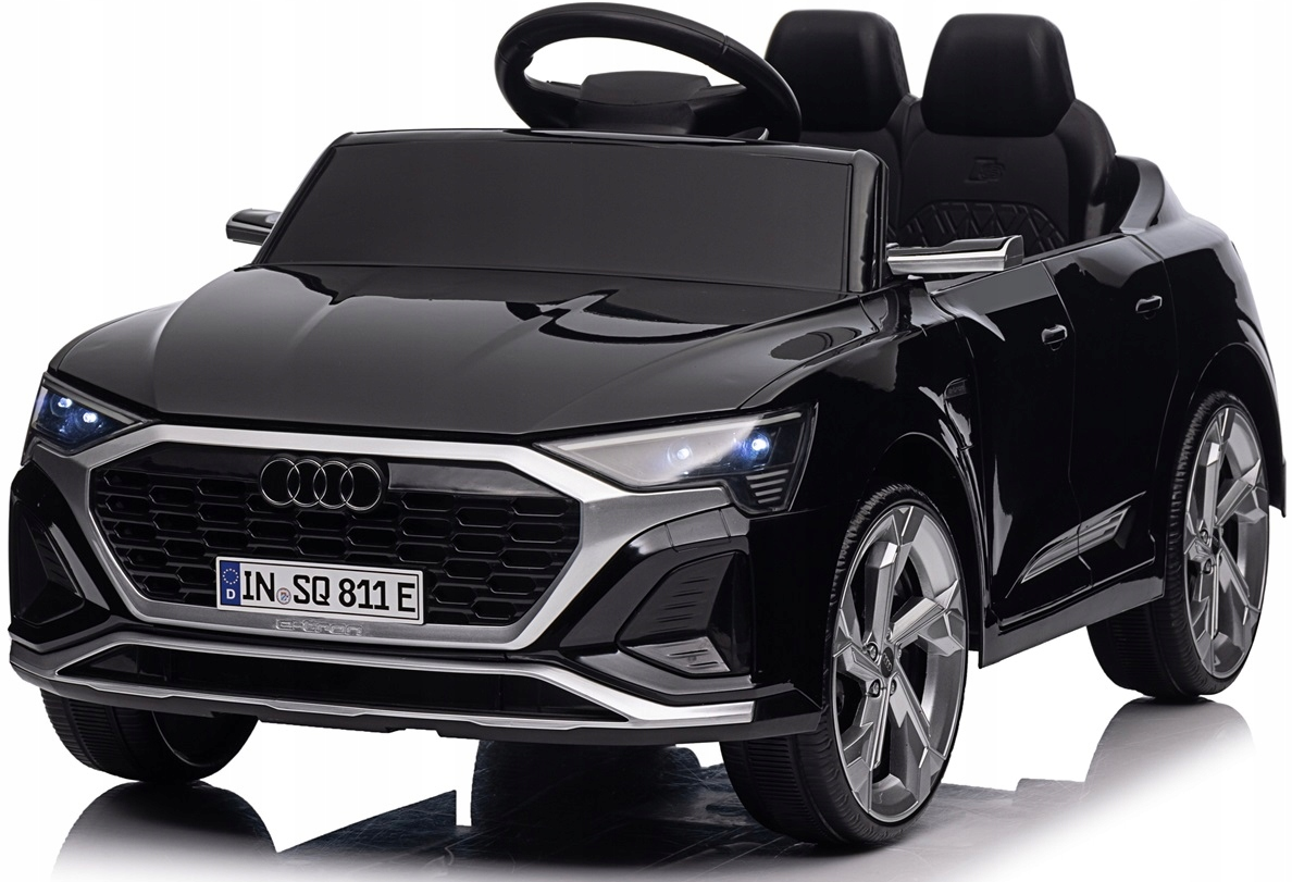 Дитячий електромобіль AUDI SQ8 4x4 12В PlayHouse чорний (Польща), фото 1