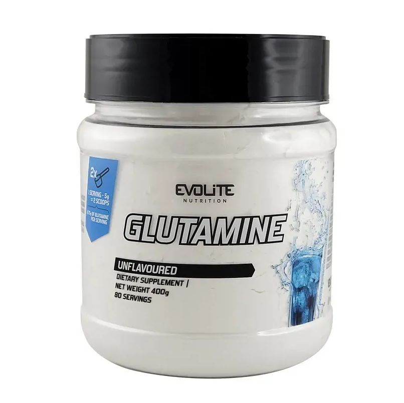 АКЦІЯ! Глютамін Glutamine Evolite Nutrition unflavoured 400 г (придатний до 02.26р), фото 1