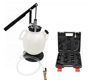 Насос для заміни мастила в АКПП + набір адаптерів 7,5л Euro Tool