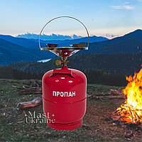 Туристичний газовий балон із пальником Кемпінг 8 л 2200 Вт BOL-80