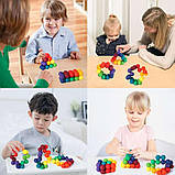 Розвиваюча іграшка конструктор головоломка Молекули - нейрокулі для дітей 20 шт (AS-180203), фото 5