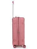 Валіза середня M поліпропілен рожева 66х44х25+5/79л/4кг/Snowball 21204, фото 7