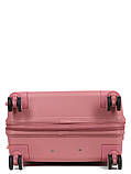Валіза середня M поліпропілен рожева 66х44х25+5/79л/4кг/Snowball 21204, фото 9