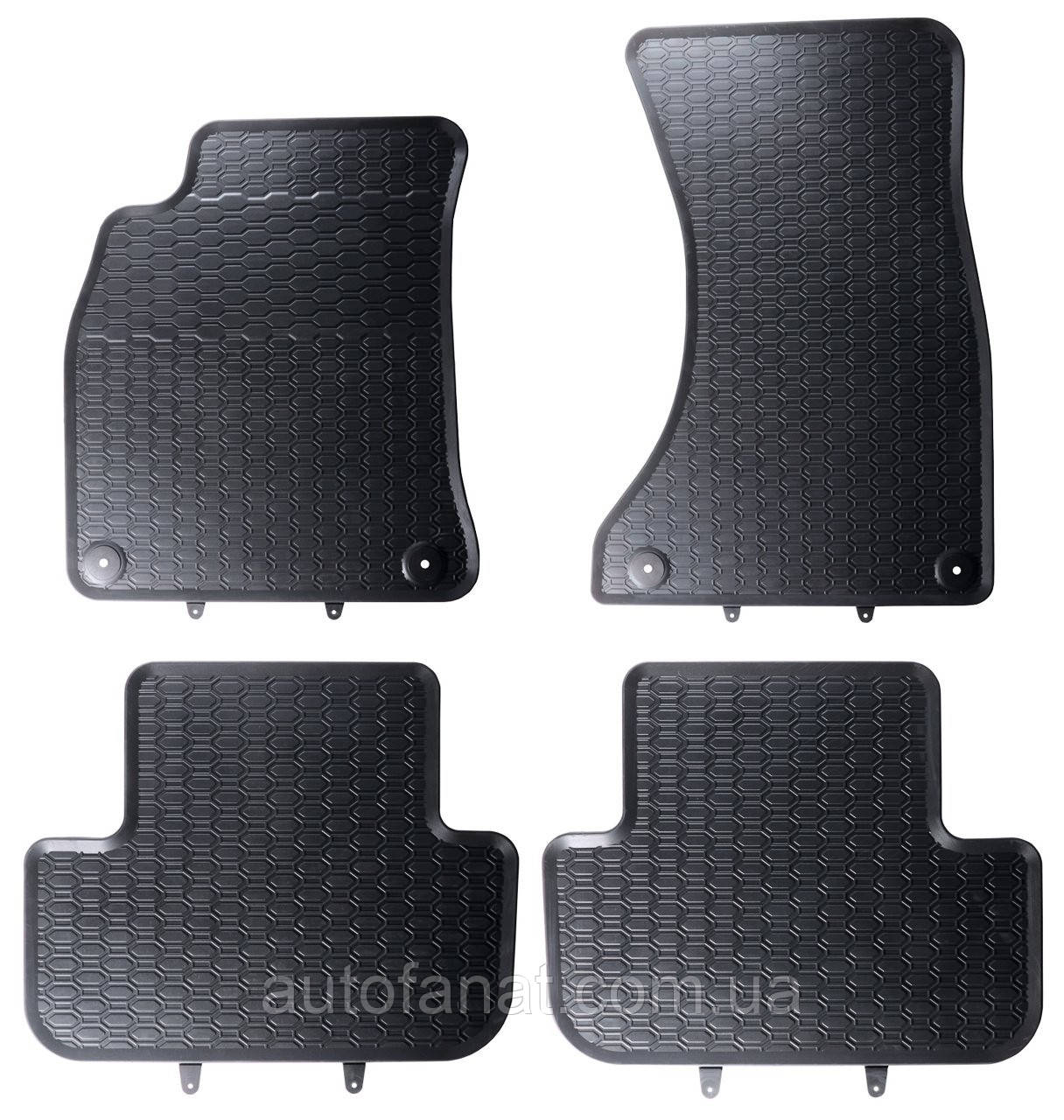 Килимки Audi A4 (B8) 2007-2015, A5 (8T) Sportback 2007-2016, в салон гумові 4шт. Geyer & Hosaja Польща (850/4C)