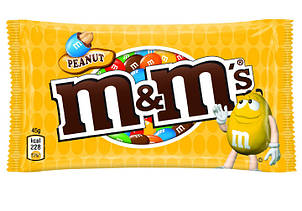Драже M&M's з арахісом та молочним шоколадом, 45г
