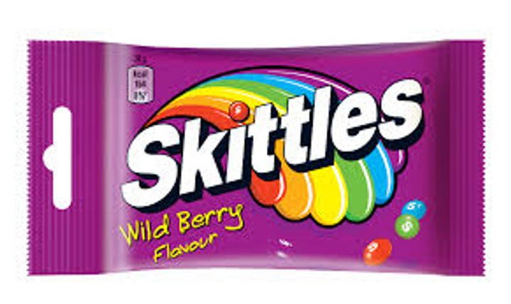 Драже Skittles Дикі ягоди жувальні в різнокольоровій цукровій оболонці, 38г, фото 1