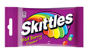 Драже Skittles Дикі ягоди жувальні в різнокольоровій цукровій оболонці, 38г