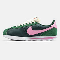 Жіночі Кросівки Nike Cortez Green Pink / Найк Кортез Зелені з Рожевим, фото 4