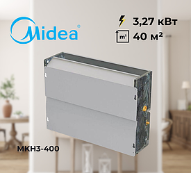 Підлогово-стельовий фанкойл Midea MKH3-400 (3.27 кВт), площа до 40 м², безкорпусний