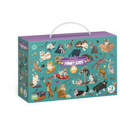 Пазл 100 елементів "Кумедні коти" 300626