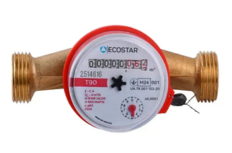 Лічильник гарячої води ECOSTAR DN20 3/4″ без штуцера L110 E-C 4,0