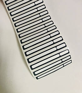 Наліпки на тіпси графітові Total Beauty 1 аркуш, 50 шт