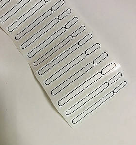 Наліпки на типси білі Total Beauty 1 аркуш, 50 шт