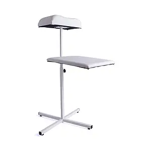 Підставка для педикюру біла з поличкою для витяжки Total Beauty