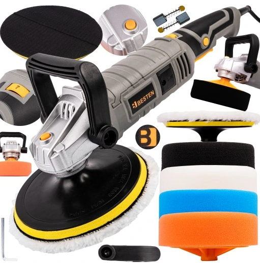 Полірувальна машинка для авто BESTEN BE0002868 1400 Вт, фото 1