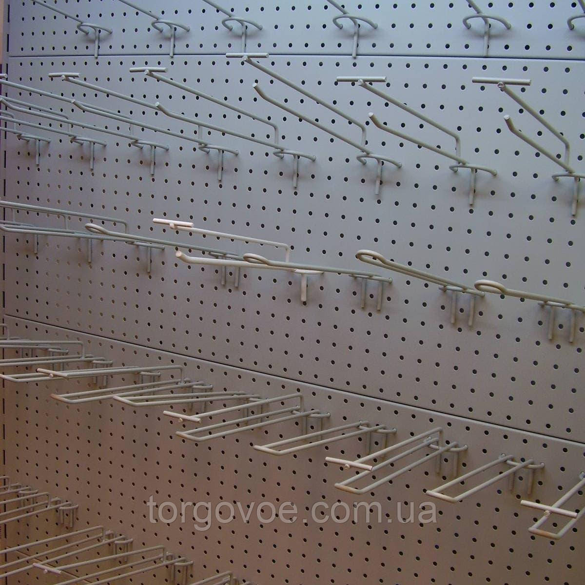 Подвійний гачок з цінникотримачем 10 см