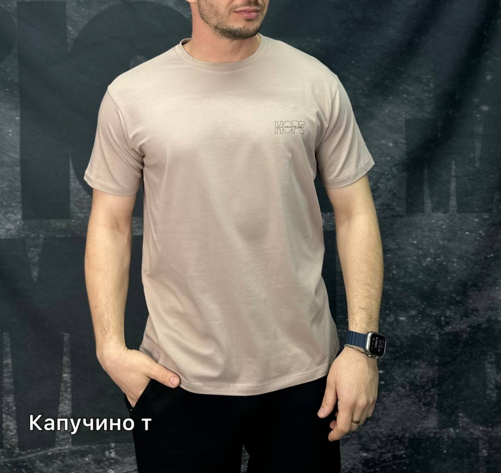 Футболка чоловіча IceMan 0275 КАПУЧІНО 95% бавовна 5% еластан XXL(Р)