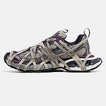 Жіночі Кросівки Balenciaga 3XL Extreme Lace Beige Silver Purple / Баленсіяга 3ХЛ Екстрім Лейс Бежеві з Фіолетовим, фото 4
