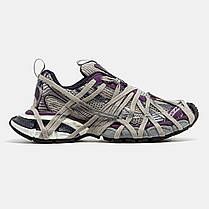 Жіночі Кросівки Balenciaga 3XL Extreme Lace Beige Silver Purple / Баленсіяга 3ХЛ Екстрім Лейс Бежеві з Фіолетовим, фото 3