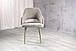 Сучасний стілець для вітальні з підлокітниками M-234 Натуральний Льон, ніжки капучино Vetromebel, фото 9